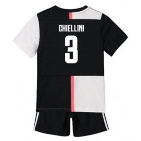 Koszulka Juventus Giorgio Chiellini 3 Dziecięcy Domowe Koszulki Piłkarskie 2019-2020 Krótki Rękaw